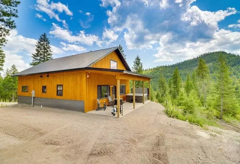 Modern Lakeside Cabin W/ Mountain Views & Hot Tub!