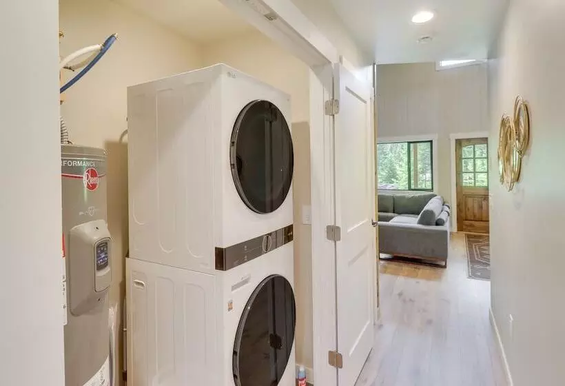 Modern Lakeside Cabin W/ Mountain Views & Hot Tub!