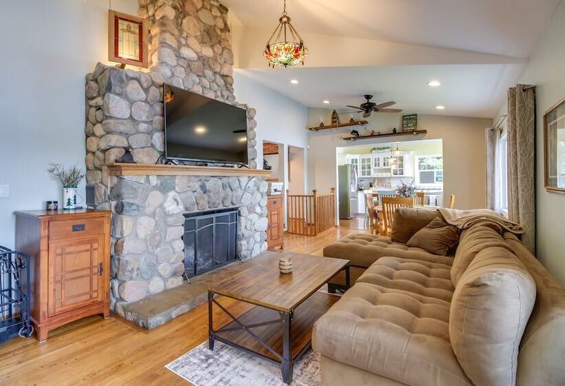 Garrison Haven On Whitefish Lake W/ Boat Dock!