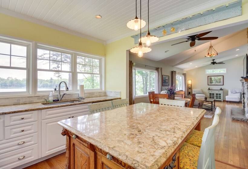 Garrison Haven On Whitefish Lake W/ Boat Dock!