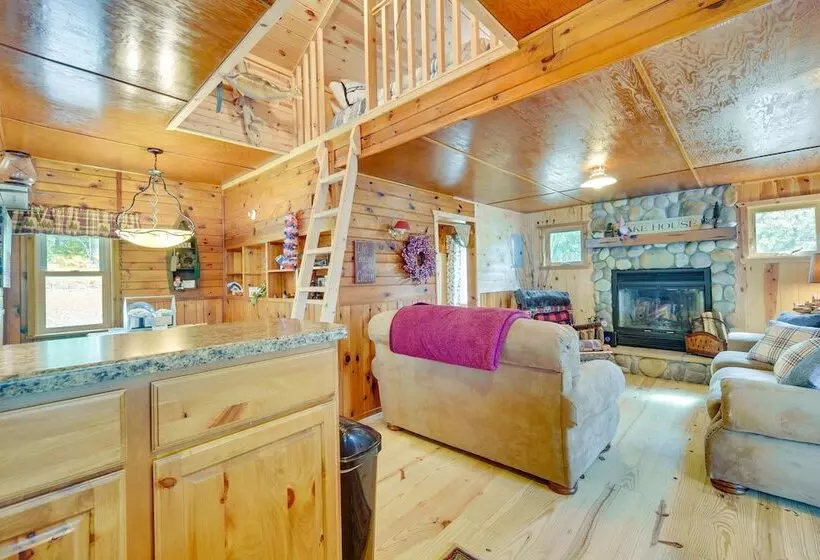 Pet Friendly Waterfront Minong Cabin With Fire Pit