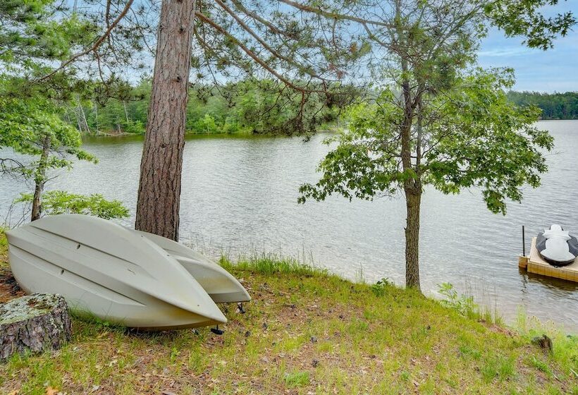 Pet Friendly Waterfront Minong Cabin With Fire Pit