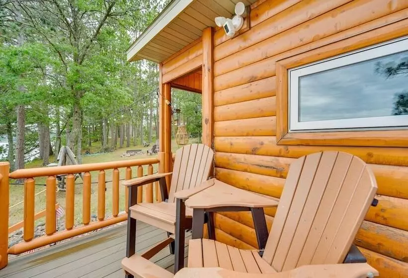 Pet Friendly Waterfront Minong Cabin With Fire Pit
