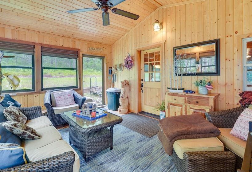 Pet Friendly Waterfront Minong Cabin With Fire Pit
