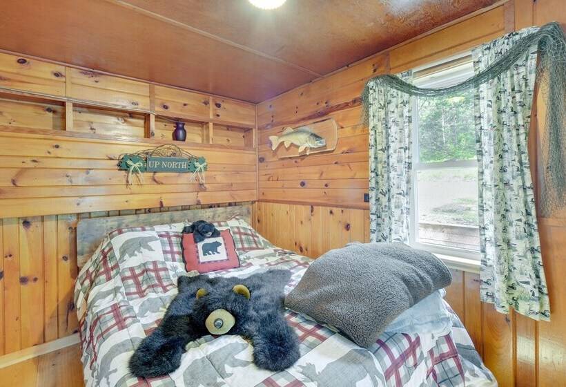 Pet Friendly Waterfront Minong Cabin With Fire Pit