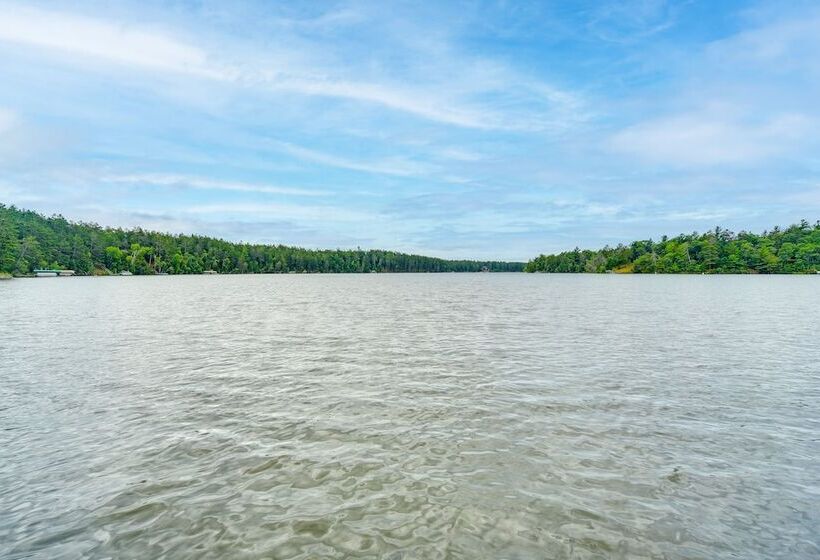 Pet Friendly Waterfront Minong Cabin With Fire Pit