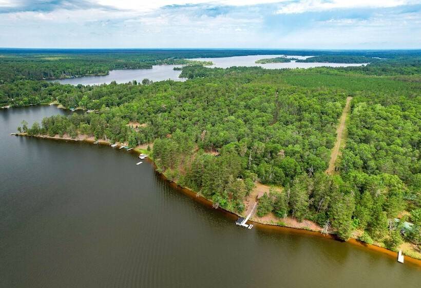 Pet Friendly Waterfront Minong Cabin With Fire Pit