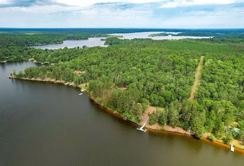 Pet Friendly Waterfront Minong Cabin With Fire Pit