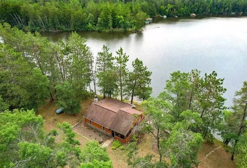 Pet Friendly Waterfront Minong Cabin With Fire Pit