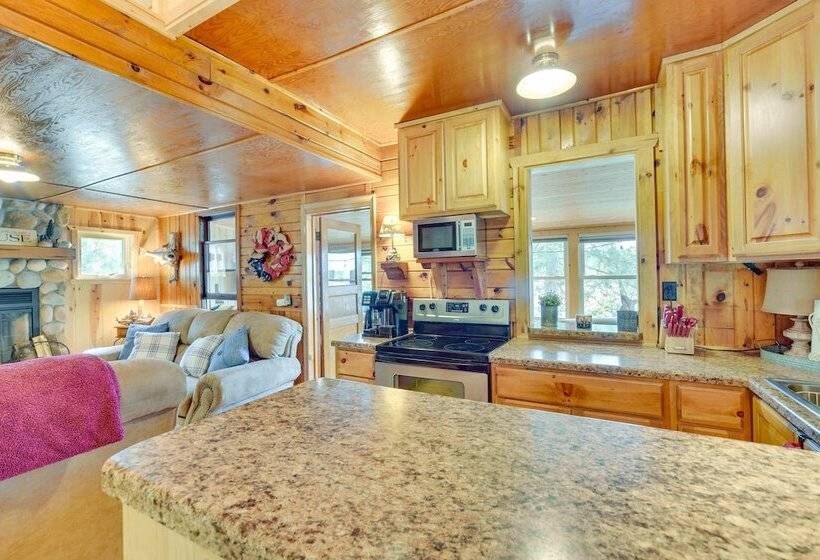 Pet Friendly Waterfront Minong Cabin With Fire Pit