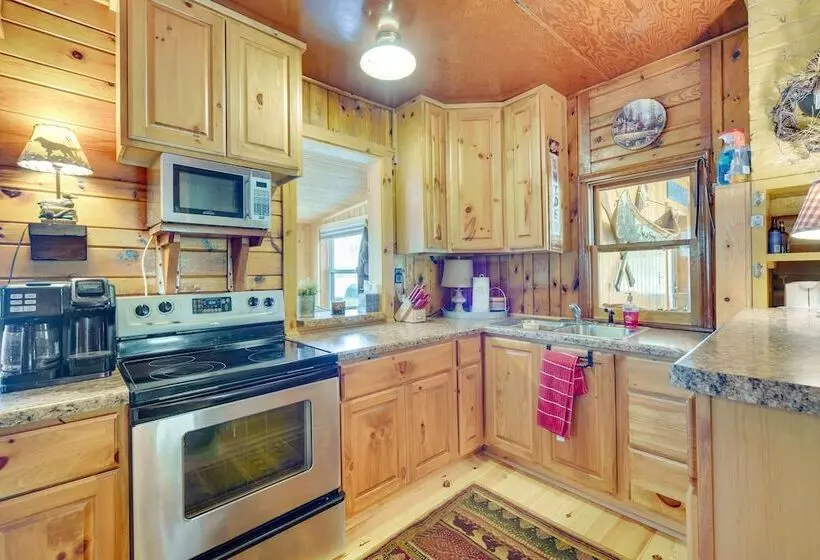 Pet Friendly Waterfront Minong Cabin With Fire Pit