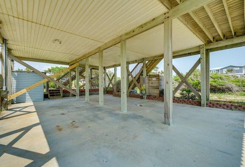 Sun & Surf  Oak Island Home, Steps To Beach!