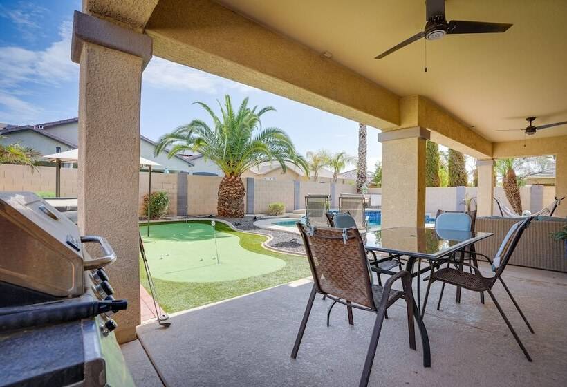 Luxe Surprise Home: Pool, Putting Green & Hot Tub!