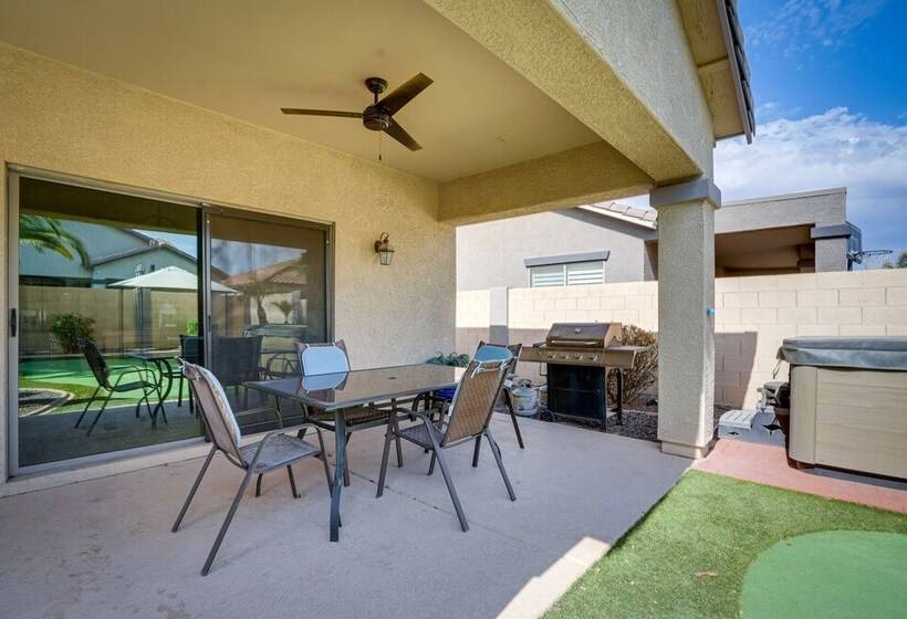 Luxe Surprise Home: Pool, Putting Green & Hot Tub!