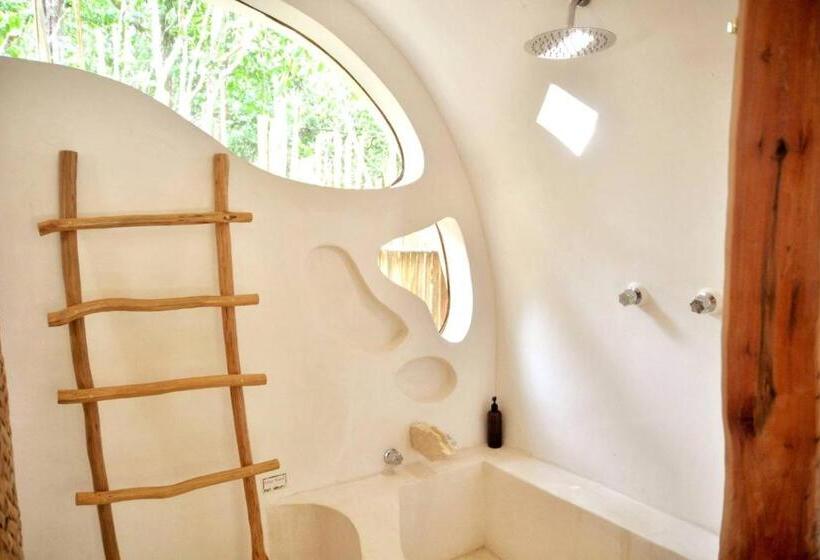 بنسيون Room In Lodge Eco Luxe Mayan Dome Cenote