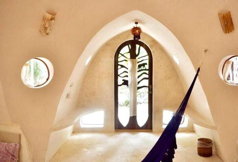 بنسيون Room In Lodge Eco Luxe Mayan Dome Cenote
