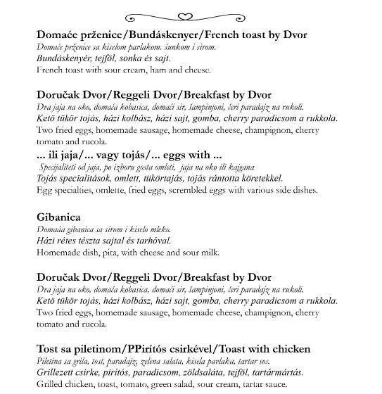 تختخواب و صبحانه Vila Dvor Subotica