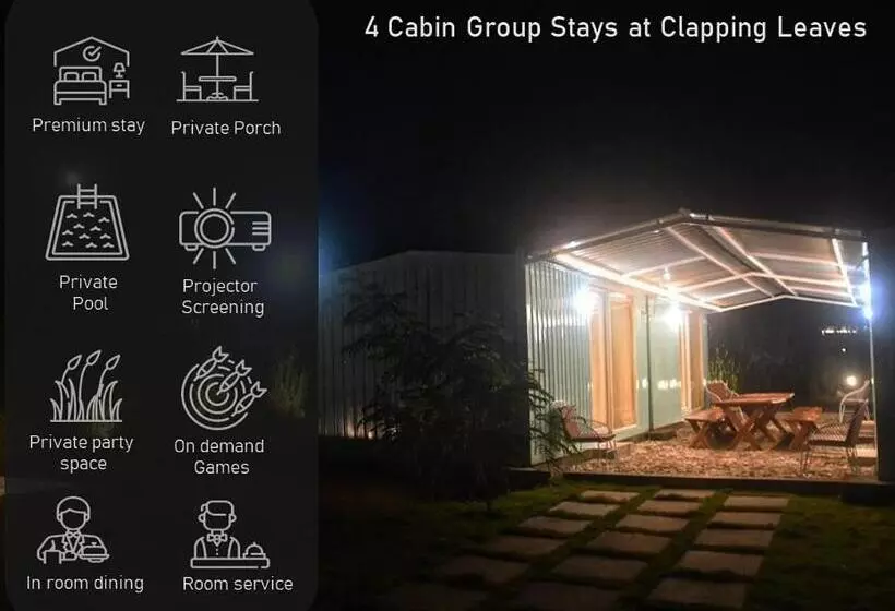 ホテル Group Cabin At Clapping Leaves