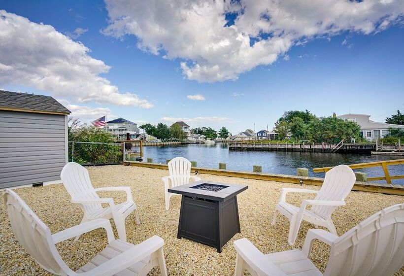 Waterfront Mystic Island Home W/ Boat Dock!