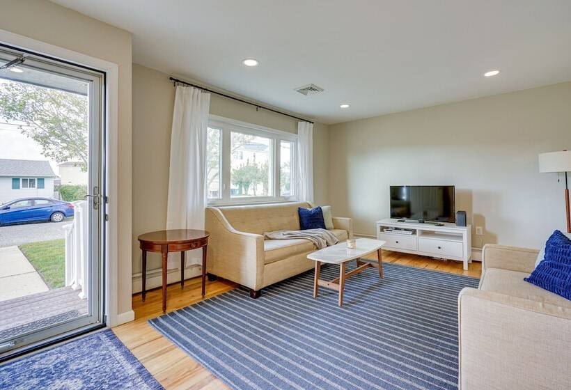 Waterfront Mystic Island Home W/ Boat Dock!