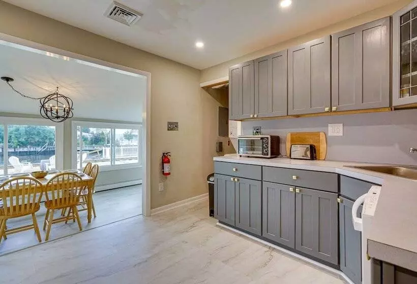 Waterfront Mystic Island Home W/ Boat Dock!