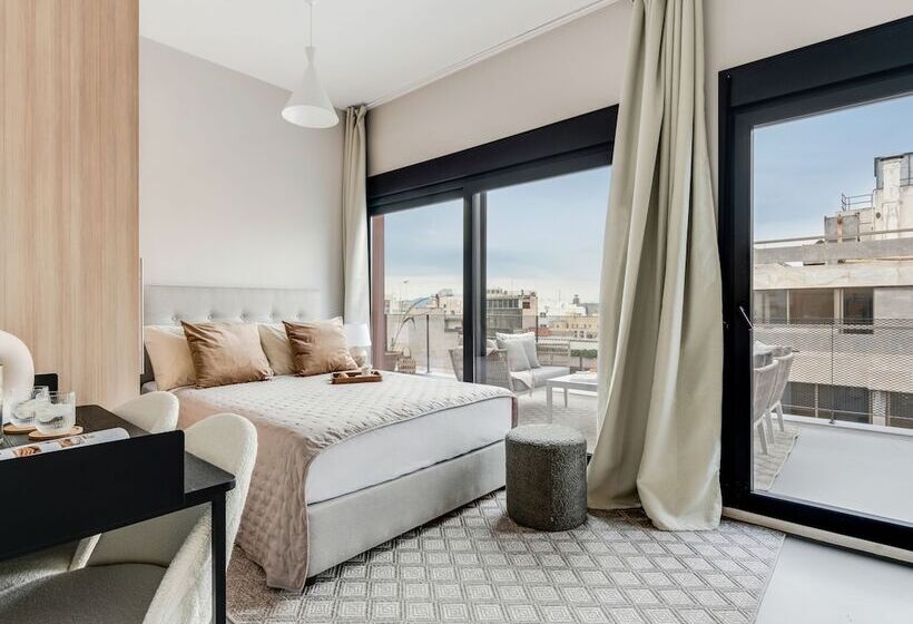 膳宿费 Sanders Port Chicly Studio With Roof Top Terrace