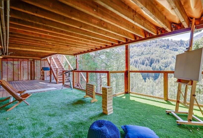 Unique Larkspur Cabin W/ Treetop Mountain Views!