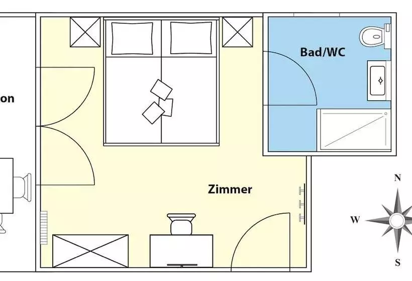 ホテル Frühstückspension Haus Golker