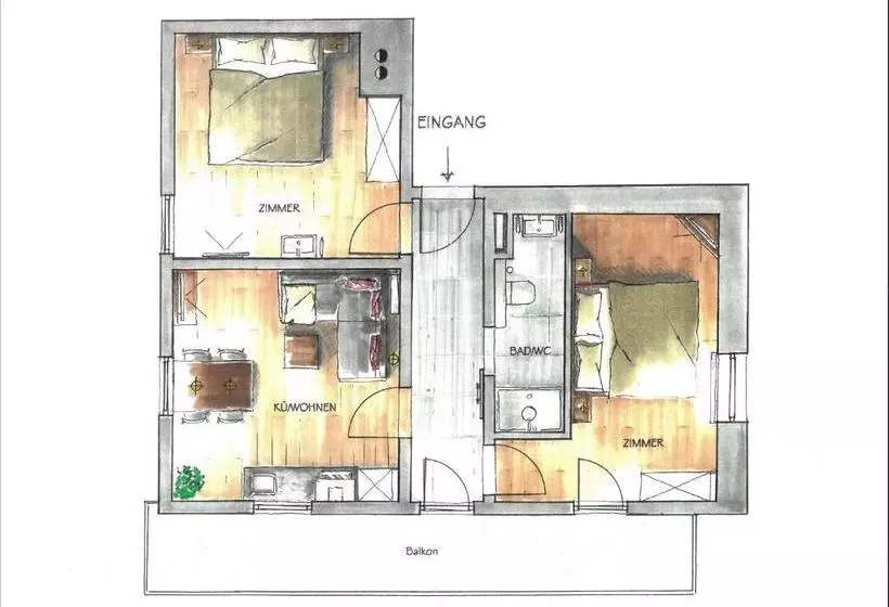 ホテル Haus Kristall