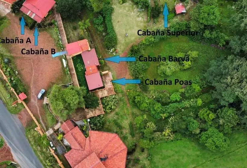 Aamiaismajoitus (B&B) Poas Volcano & La Paz Waterfall Cabins