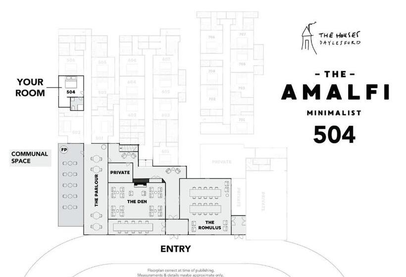 モーテル The Amalfi Minimalist Room 504