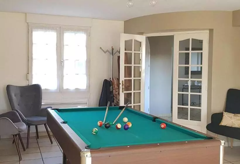 ペンション Maison D Hôtes Tranquille Près Du Mans Avec Piscine, Jardin, Parking Sécurisé, Et équipements Comple