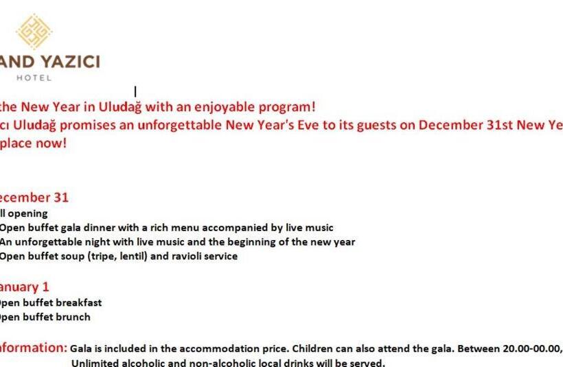 אתר נופש Grand Yazici Ski Hotel & Spa
