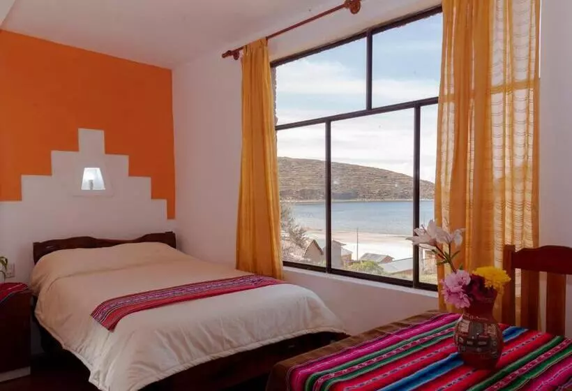 هتل Hostal Margarita Isla Del Sol Norte Comunidad Challapampa