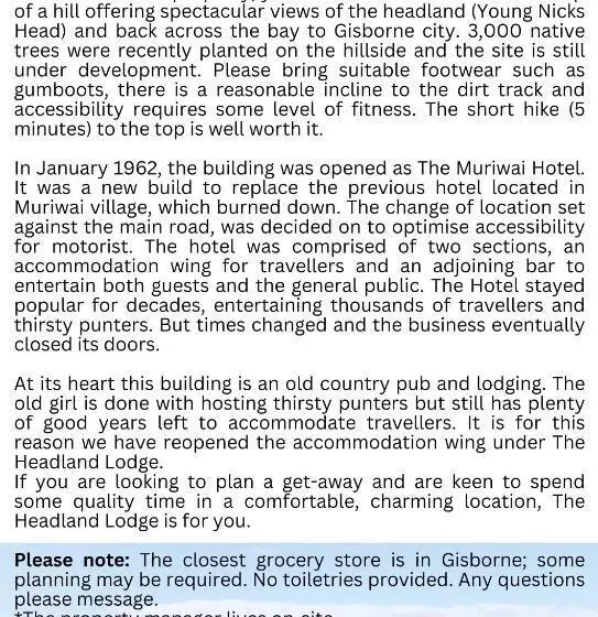 مُتل The Headland Lodge