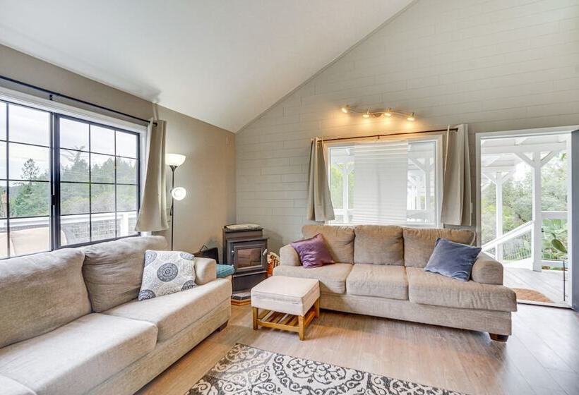 5 Acres & Deck: Scenic Greenwood Home W/ Mtn Views