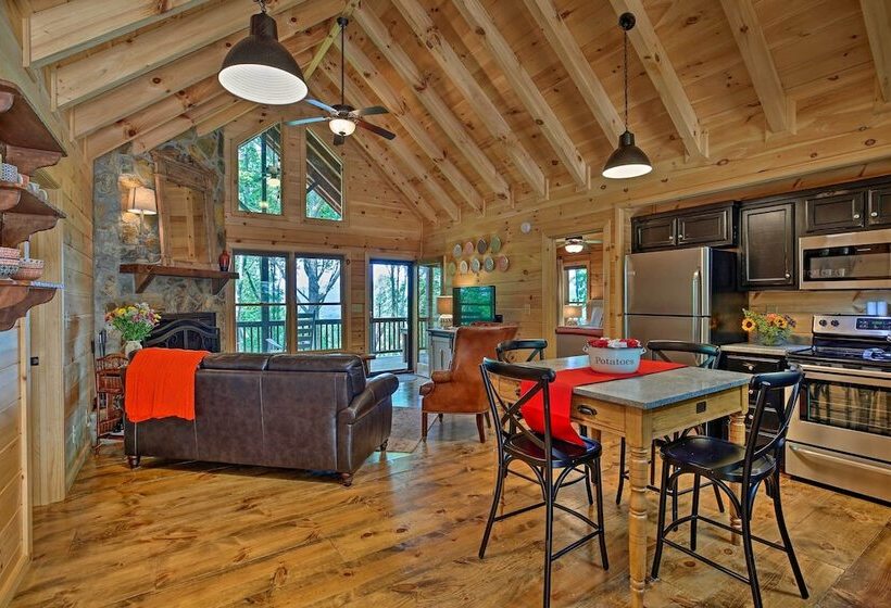 A Sunset Dream Upscale Blue Ridge Cabin!