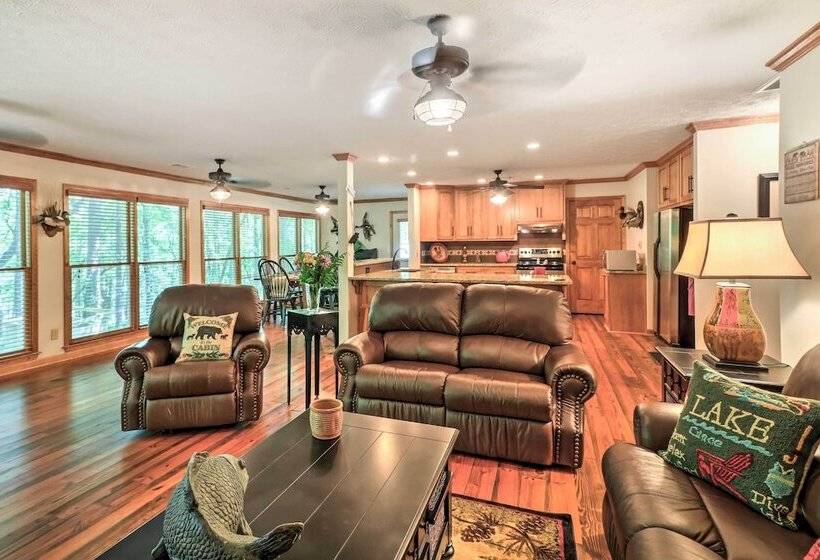 Waterfront West Point Lake Cabin W/ Private Dock!