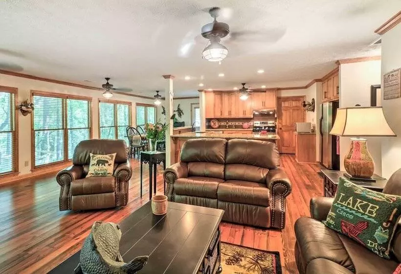 Waterfront West Point Lake Cabin W/ Private Dock!