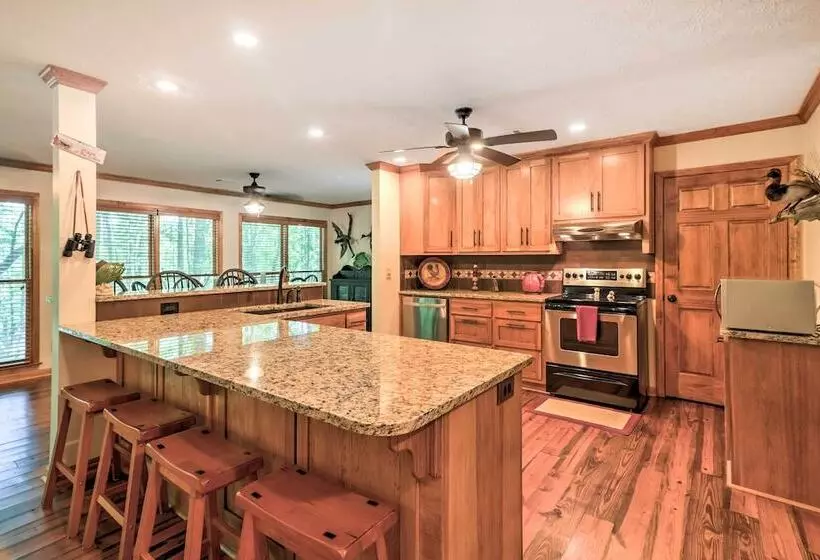 Waterfront West Point Lake Cabin W/ Private Dock!