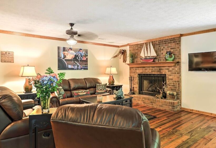 Waterfront West Point Lake Cabin W/ Private Dock!