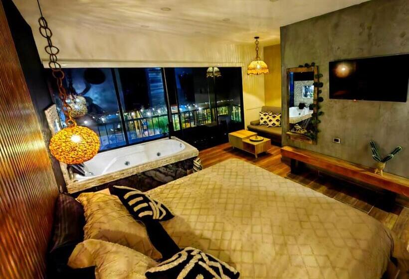 酒店 Habitacion Deluxe 2 Con Jacuzzi A 20 Mt Del Parque
