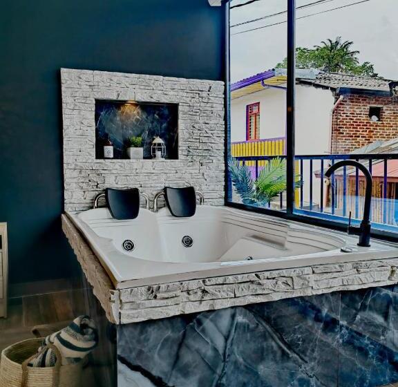 酒店 Habitacion Deluxe 2 Con Jacuzzi A 20 Mt Del Parque