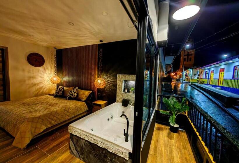 酒店 Habitacion Deluxe 2 Con Jacuzzi A 20 Mt Del Parque