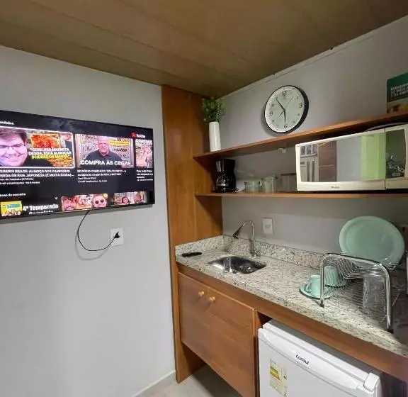 ペンション Suíte Independente Com Ar, Wifi, Smartv E Cozinha