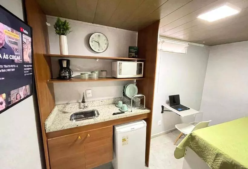 ペンション Suíte Independente Com Ar, Wifi, Smartv E Cozinha