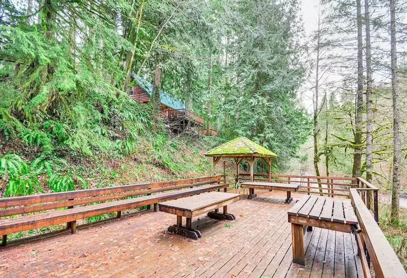 Forested  Minikahda Lodge  W/ Hot Tub Near Mt Hood