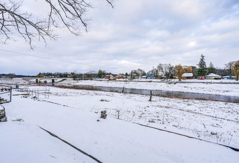 Riverfront Michigan Cottage W/ Fire Pit & Kayaks!