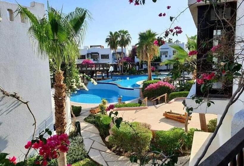 ستوديو للإيجار مفروش بالكامل تشطيب الترا سوبر لوكس بإطلاله مميزه فى أجمل قرى شرم الشيخ دلتا شرم