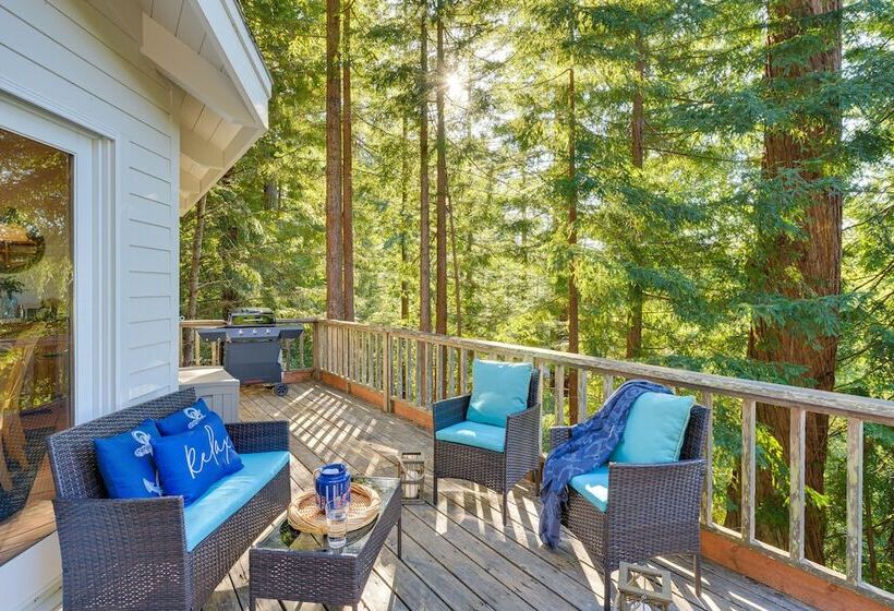 Coastal Norcal Sanctuary W/ Ocean & Redwoods Views